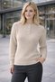 Women's Knitwear Sweater Beige Buttoned Crew Neck Basic Long Sleeve Winter Stylish Soft Textured - 7