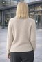 Women's Knitwear Sweater Beige Buttoned Crew Neck Basic Long Sleeve Winter Stylish Soft Textured - 3