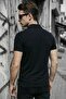 Robb Men's Half Zipper Textured Polo Collar Short Sleeve Slim Fit T-Shirt - 3