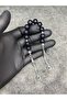 Zaza High-End Shimmering Glass Black Pearl Natural Prayer Beads