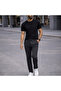 Men's Jogger Pants with Waist Elastic Detail