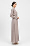 Light Pink Women's Abaya With Shimmering Rhinestone Embroidery Wide Sleeves Buttons Front Abaya - 2