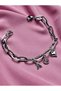 Valentine's Day Gift Steel Bracelet with Heart, Letter, and Stone Charms (String Bracelet with Gift) - 2