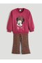 Sparkling Choices by Shining Store Minnie Mouse Printed Girls' Sweatshirt and Leggings - 3