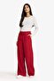 Wide Leg Double Pocket Standard Length Velvet Trousers G7879Ax26Sp - 2