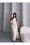 Button Detailed Vest Skirt Knitwear Set - 4