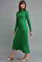 My Fashion Ribbed Half Turtleneck Bodycon Knit Dress - 2
