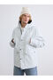 Mg Trenden Gray Standard Fit Hooded Men's Coat