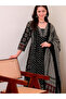 Black Cotton Blend Anarkali Kurta Bottom - ALV2117 | Black - 3