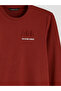 Mg Trenden Brown Crew Neck Printed Men's Sweatshirt - 6
