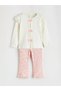 Lcw Baby Ecru Bowknot Baby Girl Blouse and Leggings Pants - 2