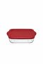 Pyrex Storage Container with Red Square Lid - 2