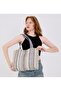 Striped Pattern Women's Shoulder Bag - 15" Laptop Compatible - Washable Casual Bag with Lining and Interior Pockets - 4