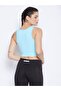 Activewear Crop Top with Twist Knot in Sky Blue - 5