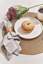 Solid porcelain bread plate white