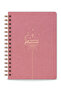 A5 Spiral Linen Hard Cover Timeless Planner Agenda |   Weekly and Monthly Planning – Dried Rose - 5