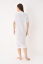 Women's Cotton Short Sleeve Patterned Long Nightdress - 4