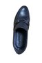 Men's Thick Short Heeled Genuine Leather Shoes - 2