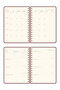 A5 Spiral Linen Hard Cover Timeless Planner Agenda |   Weekly and Monthly Planning – Bordo - 8