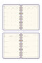 A5 Spiral Linen Hard Cover Timeless Planner Agenda |   Weekly and Monthly Planning – Lila - 8
