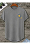 Life Is Good Sun Back and Front Printed Oval Skirt Cotton Summer Unisex Tshirt - 2