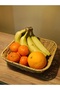 Wicker Rattan Round Serving Tray / Fruit Basket / Bread Bowl - 2