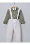Muslin Fabric Baby Boy Salopet Set
