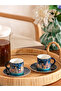 LCW HOME Mixed Printed Porcelain Coffee Cup Set for 2 People 90 ml