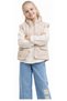 Girl's Triple Set with Sequin Embroidery Detail on Puffy Vest, Muslin Shirt and Embroidery Detail on Trouser Legs - 4