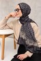 شال عضوي - 471002-16 |   195×75 سم |   حبل متين، مضاد للانزلاق، بنمط حبال، لون أزرق داكن