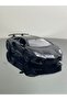 Lamborghini Aventador Sv Coupe 1:32 Scale Metal Pull Back Model Car 12 cm Black