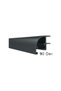 8mm Glass Balcony Aluminum Wicking Rod 90 Degree Corner Turn Anthracite Gray Color (Indicate Your Measurement)