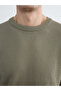 Green Regular Fit Honeycomb Textured Men's Knit Sweater - 3
