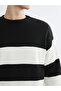 Esvab • Modern & Distinctive Zero Roba Collar Striped Men's Knitwear Sweater - 3