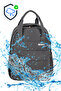 Water Repellent Sweat-Proof Daily Bag Backpack Special Fabric Lightweight Unisex Backpack Black - 4