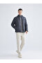 Rmz Gi̇yi̇m Farkiyla Standardfit Stand Collar Men's Leather Look Coat - 2