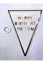Happy Birthday To You Pennant Flag Ornament