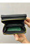 Cross-Covered Black Leather Women's Wallet with Gold Detail - 3