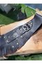 Sawyer Bitter Brown Handmade Tasseled Genuine Leather Bohemian Corset Belt - 2