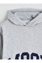 Xside White Long Sleeve Printed Men's Thick Hoodie - 6