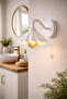 Pleated Headboard Wall Sconce |   Chain Keyed |   White Color |   E27 Duy |   Modern Bohemian Lighting - 3