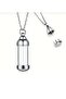 Metal Keepsake Tube Pendant with Glass Lid – Storage Design with Openable Lid