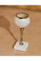 White And Gold Perla Hurrican Candle Holder - 3