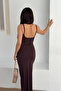 Women's Drawstring Strap Maxi Dress - 5