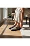 Mink Suede Genuine Leather Buckle Women's Daily Comfortable Sabo Slippers - 2