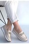 Otra Beige V Buckle Daily Orthopedic Ballet Flats - 2