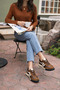 Women's Lace-Up Suede Detailed Thick Sole Casual Sports Shoes Elvigos Brown - 6