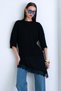 Black Oversize Lace Combination T-Shirt Alc-X15239 - 4