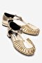 Onos Gold Mesh Detailed Women's Sandals