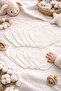 100% Cotton Baby Muslin Mouth Wipes - 8 Pcs - Ecru 100% Cotton - 4